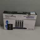 MicrocKing Wireless Microphone System, with 4 Handheld Mics, Metal Build, Fixed Frequency, Long Range 400ft, Ideal for Party/Wedding/Church/Conference/Speech