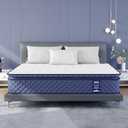 2 inch Gel Memory Foam and 2 inch Cooling Pillow Top Mattress Pad Cover - WHITE - Twin XL