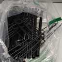 Ripeng 2 Pcs 4-Tier Rotating Retail Display Stand - Spinning Display Rack with Wheels for Earring Jewelry Keychains - Adjustable Movable Shop Spinner for Vendor Events & Stores Craft Shows, Black