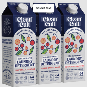 Cleancult Dish Soap Liquid Refills - Plant Based Cleaning Power - Cuts Grease & Grime - Free of Harsh Chemicals - Uses 90% Less Plastic