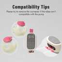 Phanpy Wearable Breast Pump Milk Collector Cup S2, Original Phanpy Breast Pump Replacement Accessories, 24 mm Flange and 20mm Insert Included, 12 oz / 360 ml, 2 Piece