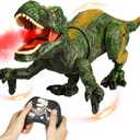 Remote Control Robot Dinosaur Toys for Kids 5-7,2.4G Electronic RC Walking Dinosaur Pet for Boys 4-7 with Spray & Light & Roar,Large Dino Toys for Kids 3-5 Year Old Christmas Birthday Gift (Green)