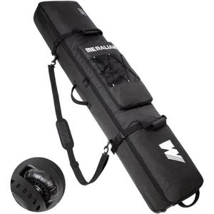 Snowboard Bag with Wheels, Padded Roller Snowboard Bag for Single Snowboard and Snowboard Boots, Length in (160cm, blk)