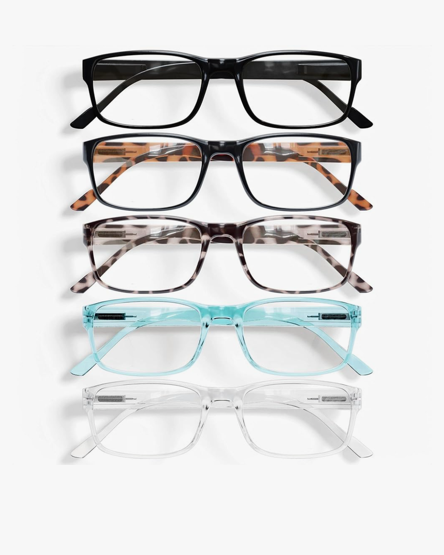 Gaoye Professional Reading Glasses for All Day - Computer Readers with Blue Light Protection - Value Pack