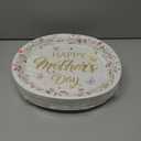 50 Pcs Wildflower Happy Mother's Day Paper Plates 10" X 12" Large Disposable Happy Mothers Day Party Decoration Heavy Duty Floral Butterfly Dessert Plates for Mother's Day Party Supplies