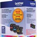 Brother LC1033PKS, LC-103, Innobella High-Yield Ink, 600 Page-Yield, 3/Pack, Cyan-Magenta-Yellow