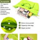 Sports Tote Gym Bag for Women, Travel Duffel Bag, Shoulder Weekender Overnight Bag for Women Girls Travel, Gym, Yoga (Fluorescent Green)