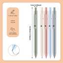 2 x 5 PCS Gel Pens Kit, 0.5 mm Fine Point Premium Retractable Ballpoint, Smooth Writing, Aesthetic, Cute, For Women, With 10 PCS Original Refills