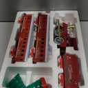 Train Set, Train Toy with Remote Control, Toy Train Set Under The Christmas Tree with Sounds, Lights and Smoke, Christmas Toy Gift for Toddler 3 4 5 6 7 8 Years