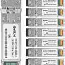 10Pcs Single Mode 10G SFP+ Fiber Module Network Transceiver, LR SM1310nm 10km, Duplex LC for Switch, Router, Firewall, Network Card, Media Converter etc