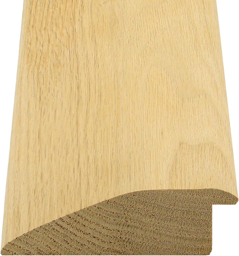 Kigley Solid Red Oak Interior Threshold Wood Oak Threshold Transition Overlap Threshold Doorways Reducer Threshold(36 x 4.13 x 1.25 Inches)