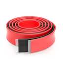 ELECFUN 2 Inch 8 Ft Heat Shrink Tubing Roll, 3:1 Large Marine Grade Adhesive Lined Heatshrink Tube, Waterproof Dual Wall Wiring Wrap Seal Against Moisture Corrosion Air Leakage (4 ft Black & 4 ft Red)