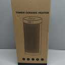 Ceramic Space Heater, Portable Indoor Heater with Remote Control, Three Heating Modes, Overheat and Tip-Over Protection, Suitable for Home, Bedroom, and Office Indoor Use