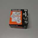 TOGGLER Toggle TB Residential Drywall Anchor, Polypropylene, Made in US, 3/8" to 1/2" Grip Range, For #6 to #14 Fastener Sizes (Pack of 100)