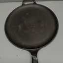 Victoria 12-Inch Cast Iron Comal Pizza Pan with a Long Handle and a Loop Handle, Preseasoned with Flaxseed Oil, Made in Colombia