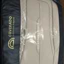 Coverado Car Seat Cover Full Set, Beige Seat Covers Front Seats Back Seat Covers, Nappa Leather Waterproof, Car Seat Cushion, Car Seat Protector Universal Fit Most Cars