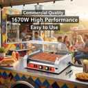 Vexon Commercial Electric Hot Dog Roller with 11 Rollers