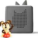 Toniebox Audio Player Starter Set with Playtime Puppy - Listen, Learn, and Play with One Huggable Little Box - Gray
