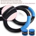 PACEARTH Gymnastic Rings 1100lbs Capacity with 14.76ft Adjustable Buckle Straps Pull Up Exercise Rings Non-Slip Rings for Home Gym Full Body Workout