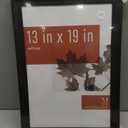 MCS Studio Gallery Classic 13x19 Picture Frame Black Woodgrain Engineered Wood, Vertical & Horizontal Wall Hanging Large Picture Frame for Photos, Posters & Art Prints (1-Pack)