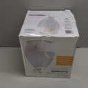 Crane White Drop Ultrasonic Cool Mist Teardrop Humidifier, 1 Gallon Tank, Baby Humidifier for Nursery, Bedroom, Plants, Office, Adjustable Mist Levels