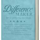 Difference Maker Gift Notebook, Difference Maker Definition Leather Journal Writing Employee Appreciation Gift Thank You Gifts for Coworkers Boss Leader Teacher