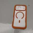 Diaclara Magnetic Designed for iPhone 17 Pro Max Case Full Body Bumper[Compatible with MagSafe] Military Drop Proof Cover with Built-in Touch Sensitive Anti-Scratch Screen Protector,Orange