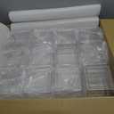 Tioncy 4'' x 4'' 24 Pcs Cube Clear Flower Vase Acrylic Flower Vase Square Acrylic Container Cube Decorative Centerpiece for Plant Home Office Floral Decor