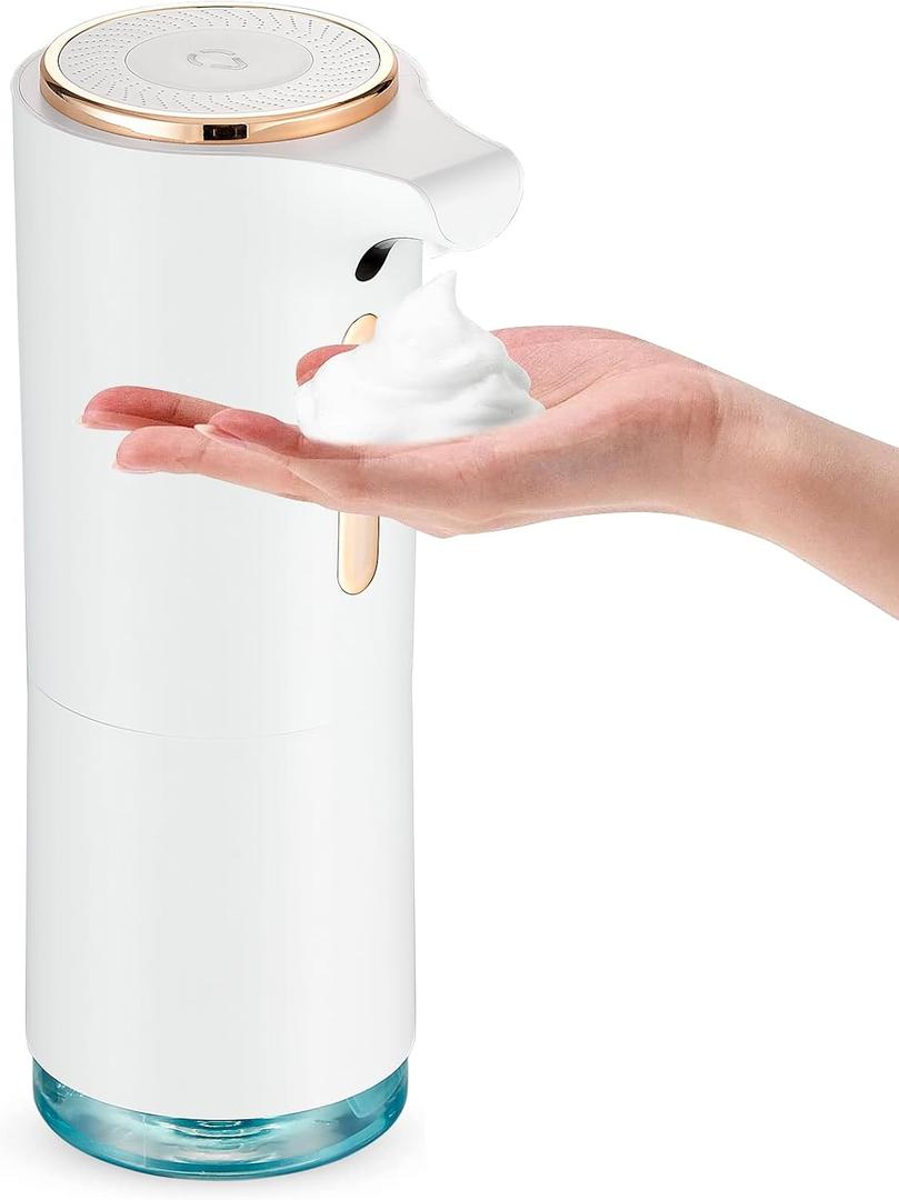 Automatic Foaming Soap Dispenser, 3 Levels Adjustable Touchless Hand Soap Dispenser with Aromatherapy,10oz/300ml USB Rechargeable for Kitchen Bathroom Office Hotel, White Automatic Foaming Soap Dispenser, 3 Levels Adjustable Touchless Hand Soap Dispenser with Aromatherapy,10oz/300ml USB Rechargeable for Kitchen Bathroom Office Hotel, White