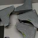 EclatBain Mini Fridge Stand With 4 Locking Wheels And 10 Strong Feet Universal Washer and Dryer Pedestals 16.5-26.7 Adjustable Appliance for Fridge Stand,Washing Machine Stand,Laundry Pedestal (GRAY) (Grey)