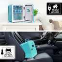 Koolatron Retro Mini Fridge 4 Liter Green Portable Refrigerator for Bedroom Office Dorm Skincare Table Top Beverage Cooler Travel Bottle Warmer Kimchi Fridge Car Outdoor Patio 6 Can Capacity