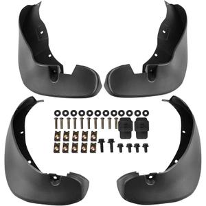 YHTAUTO Set of 4 Mud Flaps Splash Guards Accessories Replacement for Mazda Miata 1990-1997, Not with Side Skirts and Rear Bumper Lip, Front and Rear LH RH, Black