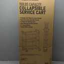 Olympia Tools 85-188 Pack-N-Roll Folding Collapsible Service Cart, 150LB Capacity, Black