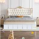 Under Bed Blocker for Pets, Easy to Install 7 Pack Under Couch Blocker, 83" Bed Blockers for Under Bed, Expandable Design, Blocks Dogs Cats & Stops Lost Toys Under Furniture, 12"*12" White