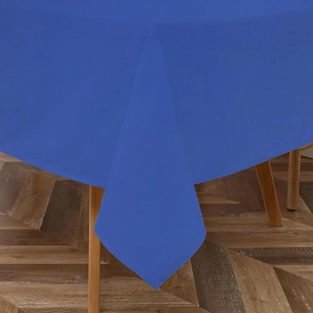 Majestic Giftware PVC Faux Leather Rectangle Tablecloths | (TCE1-5472) Royal Blue Waterproof & Spill Proof Dining Table Cover | Decorative Washable Tablecloth for Home, Kitchen, Party (54X72)