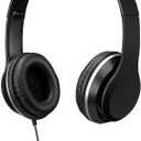 GPX IAH57B Wired Headphones Padded 3-d Accs Swivel Earcups/adjustable Headband
