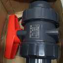 PVC Union Ball Valve, 1-1/2" Inch (DN40) True Union Full Flow Ball Valve with ASTM EPDM O-ring, Slip Socket, Full Port for Water System