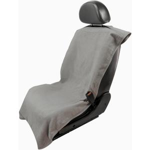 Seat Armour Gray Car Seat Towel Cover – Soft, Machine Washable & Absorbent Seat Protector – Quick Install, Multipurpose Vehicle Seat Cover for Workout, Beach, Travel – Universal Fit