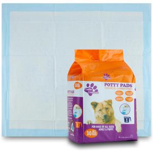 Cudlie Training Pads for Dogs, 30 Count ,26"x30"| Puppy Pee Pads for Dogs | Absorbent Dog & Puppy Supplies for Dog Training and House Training