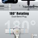 240W USB C to USB C Cable 10FT,180Rotation Long USB C Cable Fast Charging, USB 2.0 Nylon Braided Type C Charger Cord for iPhone 17/16/15,MacBook,iPad