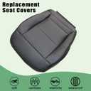 Priprilod Black Leather Driver Side Bottom Replacement Seat Cover Compatible with Mercedes Benz E350 E550 Cover 2010 2011 2012 2013 2014