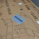 Jigsaw Puzzle Table with Drawers  6,1500pcs Adjustable Height and Five up Angles Puzzle Tables for Adults with Drawers,Cover,Wheels for Indoor Game in Winter (Coffee)