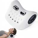 Neck Massager 2026 New, 360 Remote Control Relaxer Electric with Heat, 3 Modes, 26Angle Cervical Pillow Traction Massager, 4D Portable Heated Shoulder Stretcher Neck & Shoulder Comfort (White)