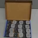 Ansible 24 Pcs Chair Leg Floor Protectors Square, Silicone Felt Furniture Leg Pads Caps Covers for Hardwood Floors (Fit:1-1/16" to 1-5/8") (Clear)