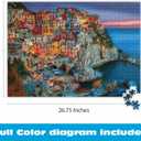 Buffalo Games - Cinque Terre 1000 Piece Puzzle for Adults - Jigsaw Puzzles - Challenging Italy Coastal Scene with Poster - Peter Stewart Photography