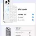 Klearlook Magnetic Suction Phone Mount for MagSafe Case, Removable Sticky Phone Grip Holder for Hands-Free Makeup/Selfie/Live Streaming/Vlog for TikTok & Instagram Influencer/Creator, Transparent
