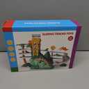 Dinosaur Climbing Slide Stair Toy for Toddlers Aged 3 4 5 6 7 8 - Racing Track Game Set, Sliding Car Toy, Dinosaur Themed with Light and Music, Birthday Dinosaur Gifts for Boys Girls Kids