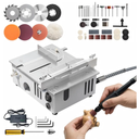 MIMYTH Mini Table Saw for Crafts, Multifunctional Portable Table Saws Adjustable Cutting Angle,Speed,SawDepth; Small Table Saw for Cutting, Grinding, Sanding All-in-one; Tablesaw