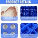 Plastic Pallets, Plastic Pallets for Basement Storage, Nestable Lightweight Waterproof for Basement Garage Supermarket (4)