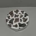 BLUE PANDA 48 Pack Cow Print Paper Plates (9 Inch) for Barnyard Birthday, Farm Animal Party - Cow Baby Shower Supplies (Brown Foil Print)